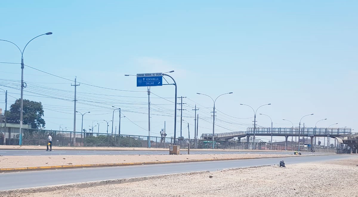 Puente peatonal en avenida Néstor Gambetta (URPI-GLR)   