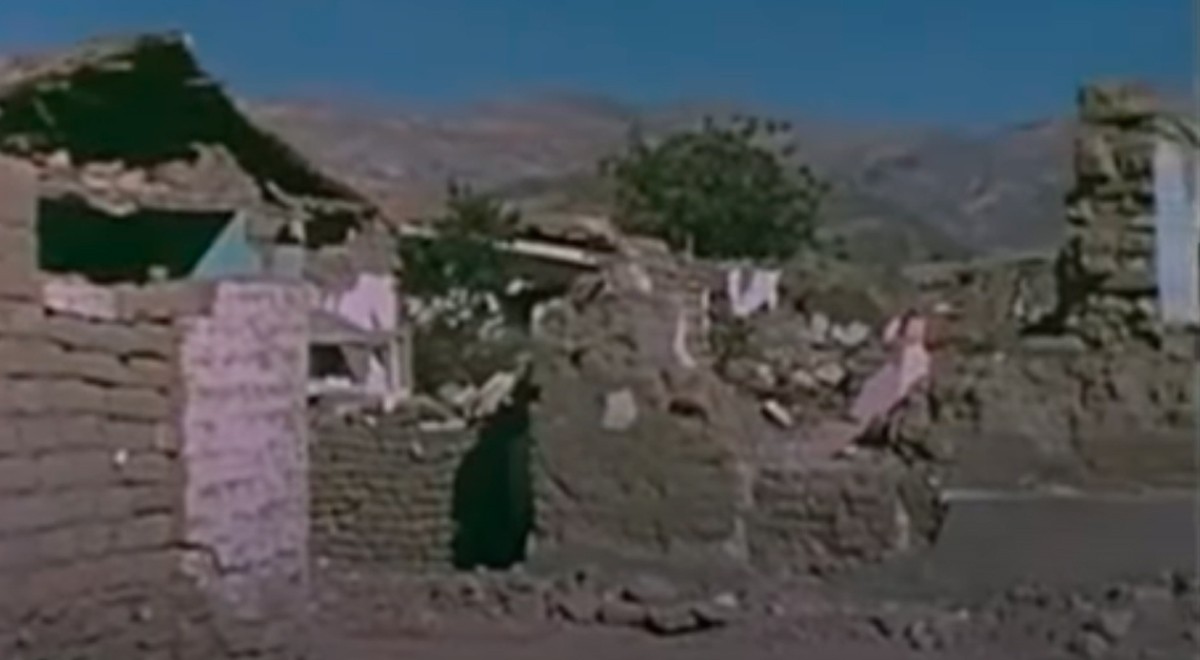 <em>Vivienda destruida en Huaraz por el terremoto 1970</em>   