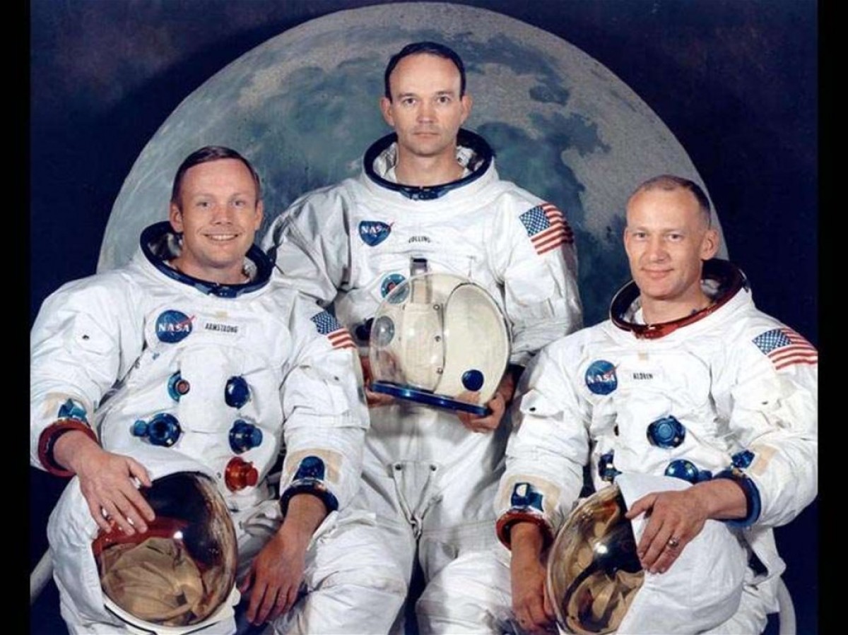 <strong><em> Neil Armstrong, Michael Collins, Buzz Aldrin, del Apolo 11.</em></strong> <strong><em> Neil Armstrong, Michael Collins, Buzz Aldrin, del Apolo 11.</em></strong>