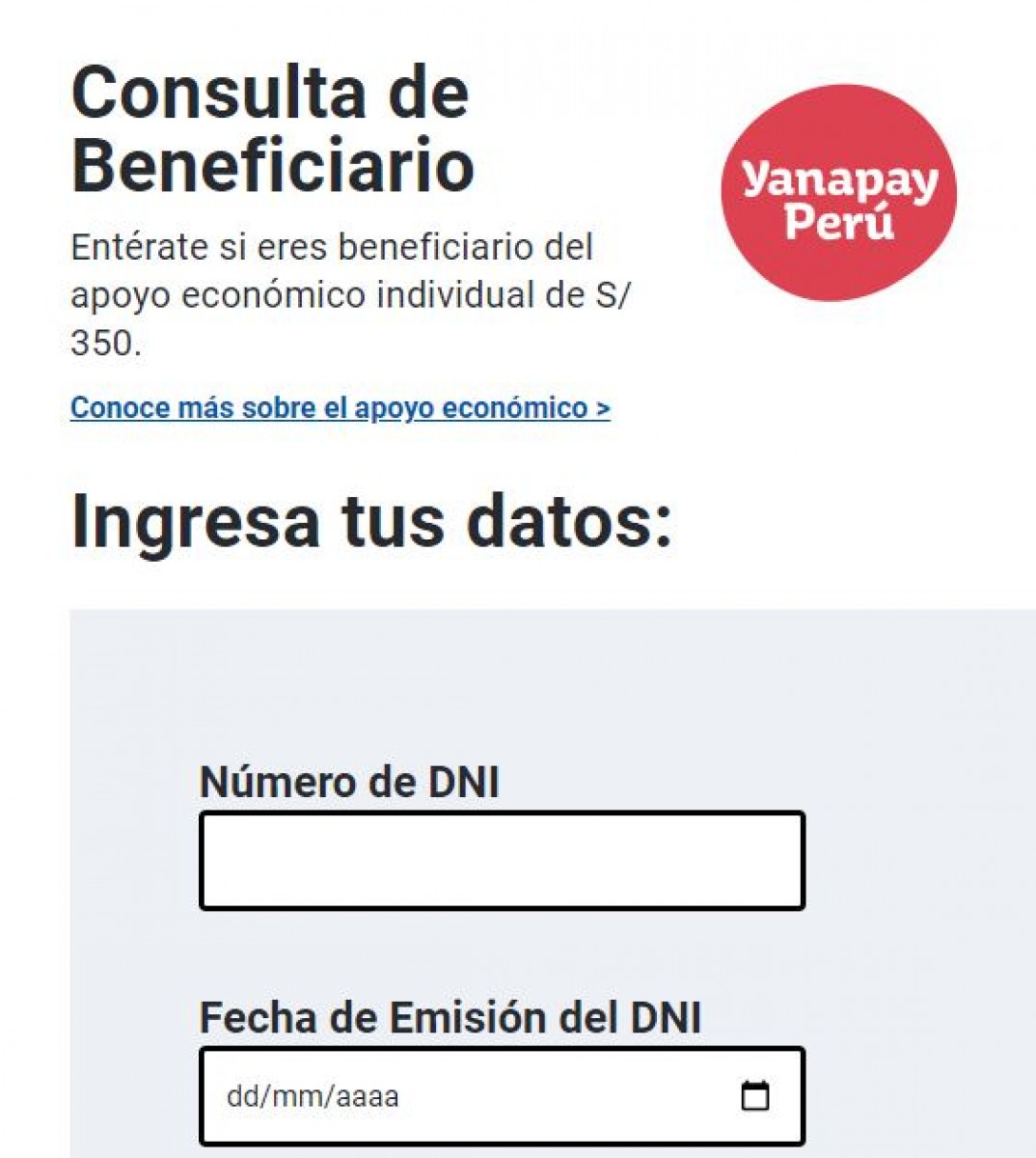 bono yanapay link