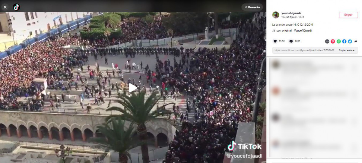 No, video no expone concentración masiva por la actual crisis en Perú
