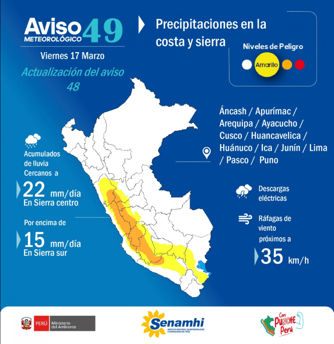 Clima en Lima por Ciclón Yaku EN VIVO Pronóstico del tiempo