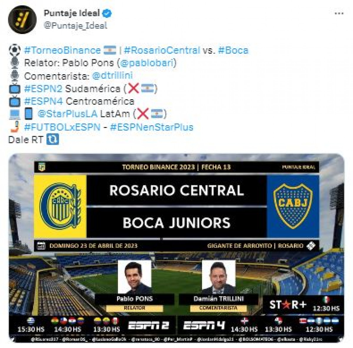 Boca Juniors vs. Rosario Central por la Liga Profesional Argentina ...