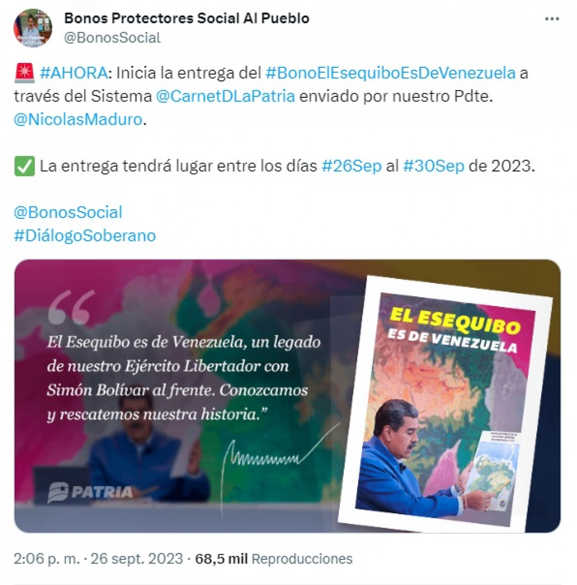 Segundo Bono Especial 