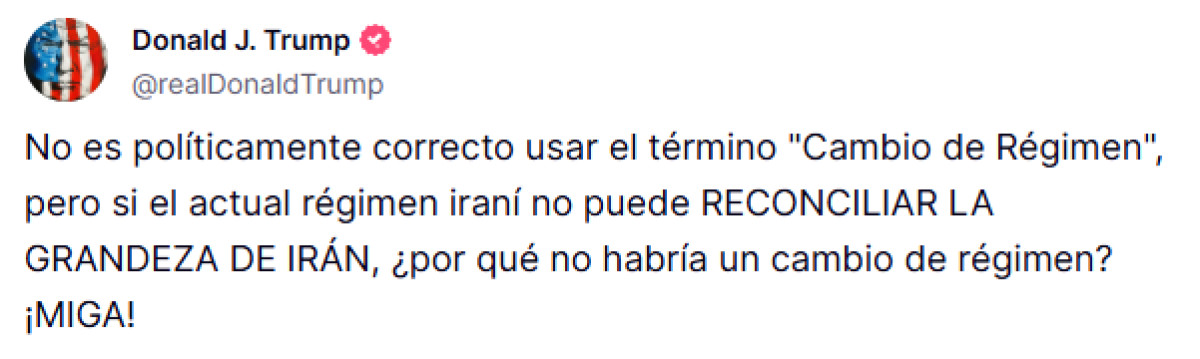 Foto: Donald Trump/ Truth Social