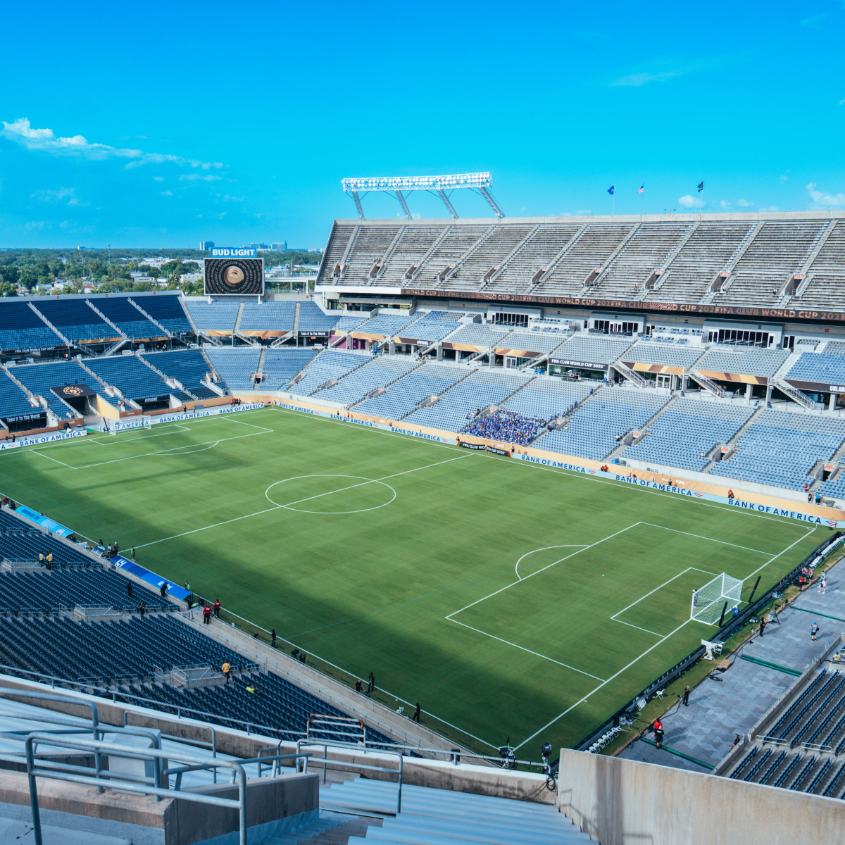 Así luce el estadio a pocas horas del partido entre Manchester City vs Al Hilal.