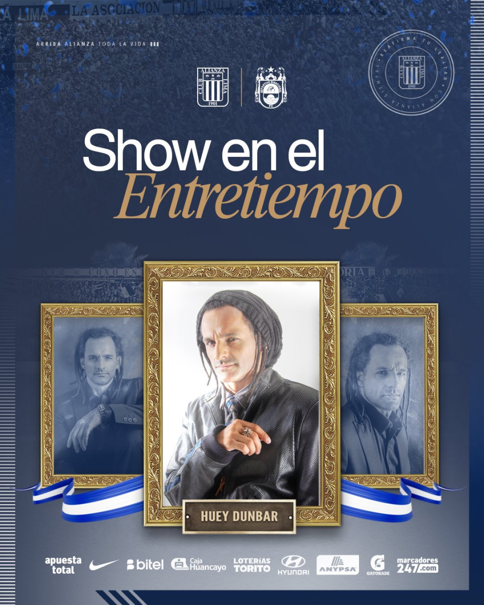 Huey Dunbar realizará el show de medio tiempo en el Alianza Lima vs. Binacional.