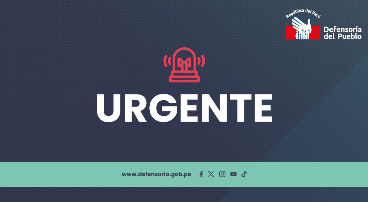 Comunicado de la Defensoría del Pueblo.