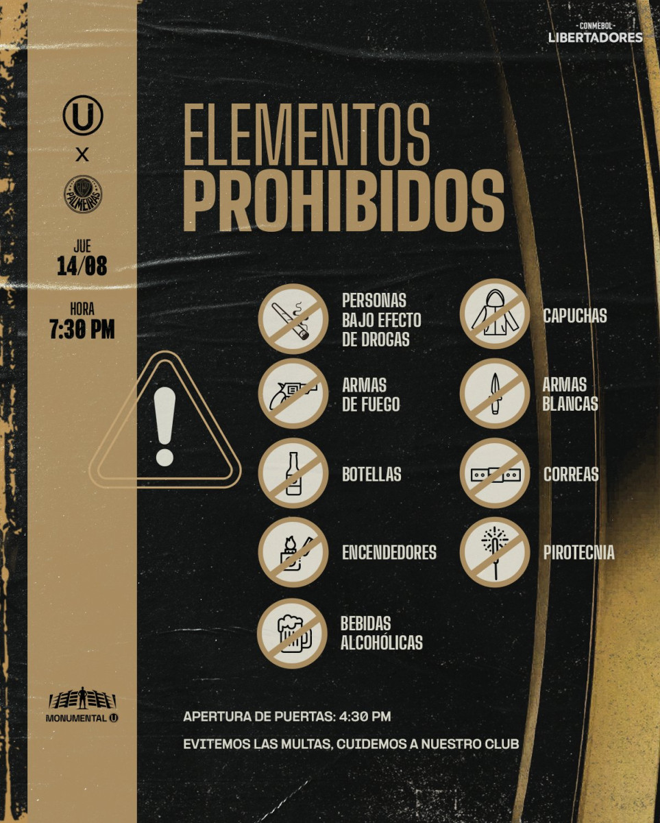 Universitario vs Palmeiras