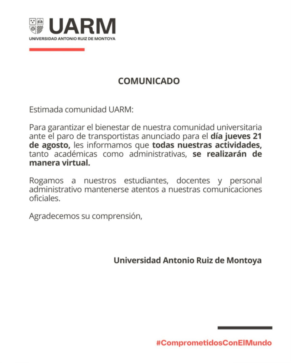 Universidad Antonio Ruiz Montoya