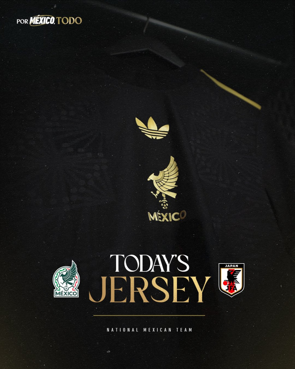 México jugará con camiseta negra ante Japón.