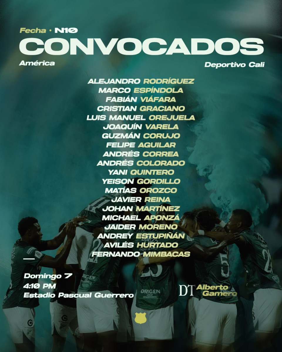 convocados Deportivo Cali