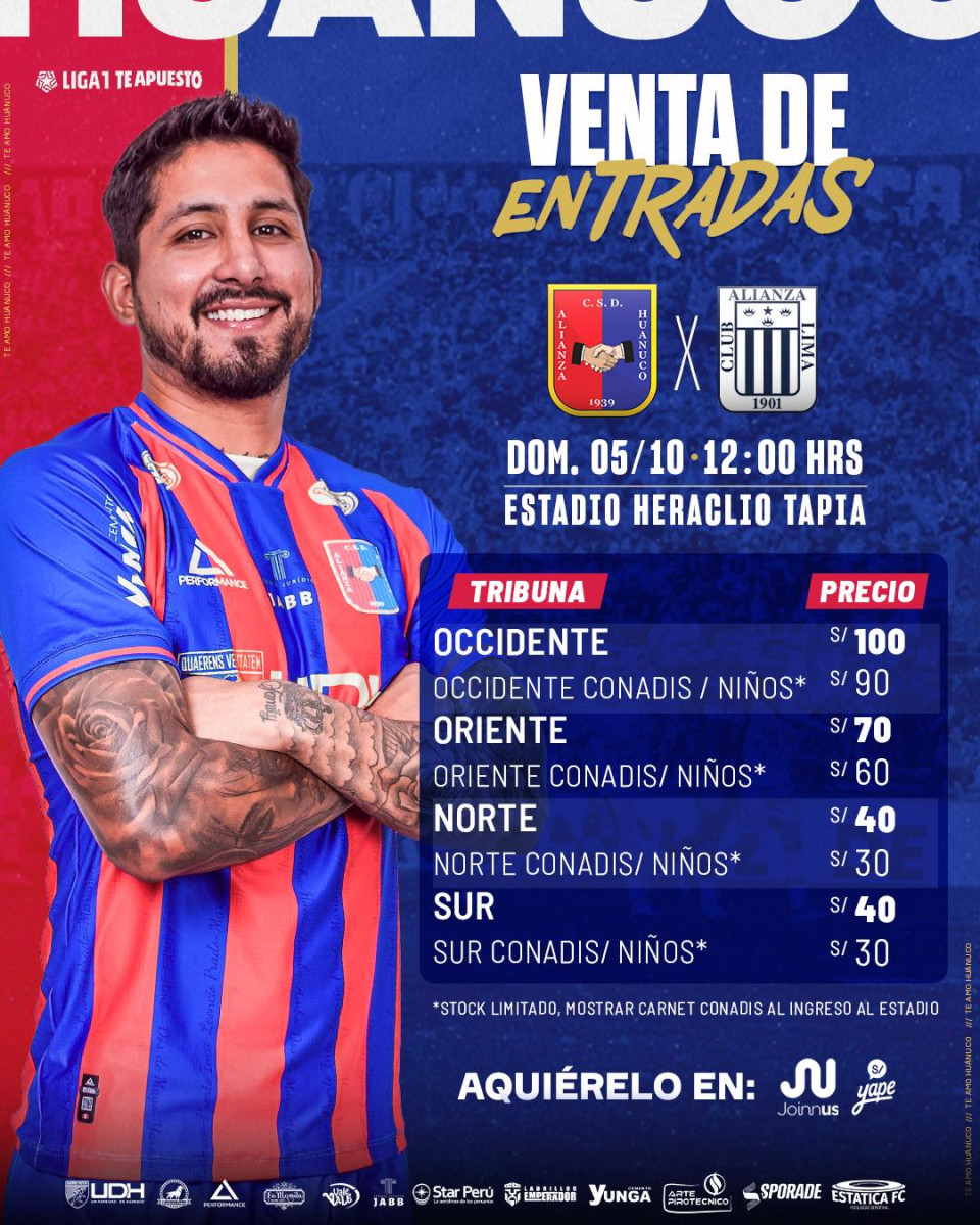 Alianza Lima vs Alianza UDH