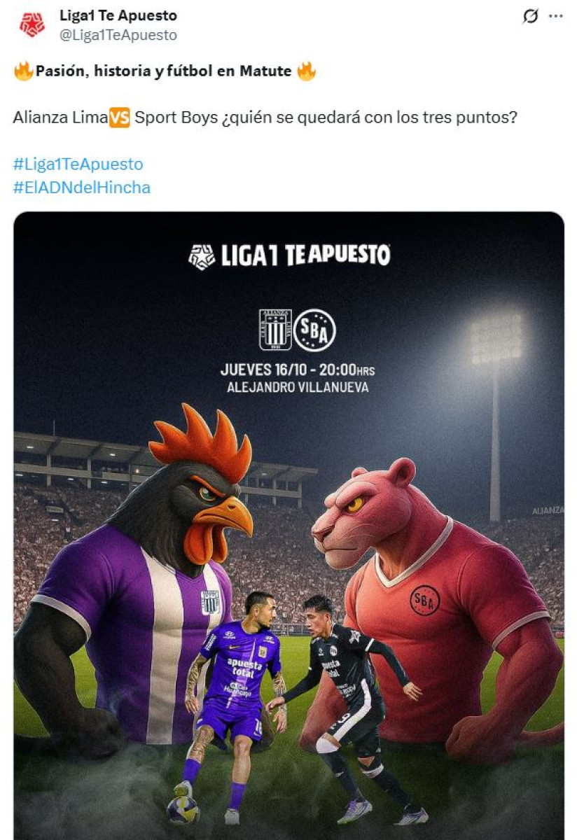 Alianza Lima vs Sport Boys