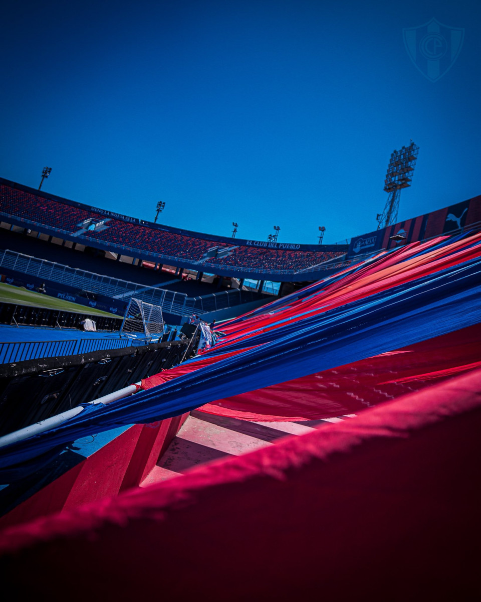 Así luce La Nueva Olla a pocas horas del Cerro Porteño vs. Olimpia.