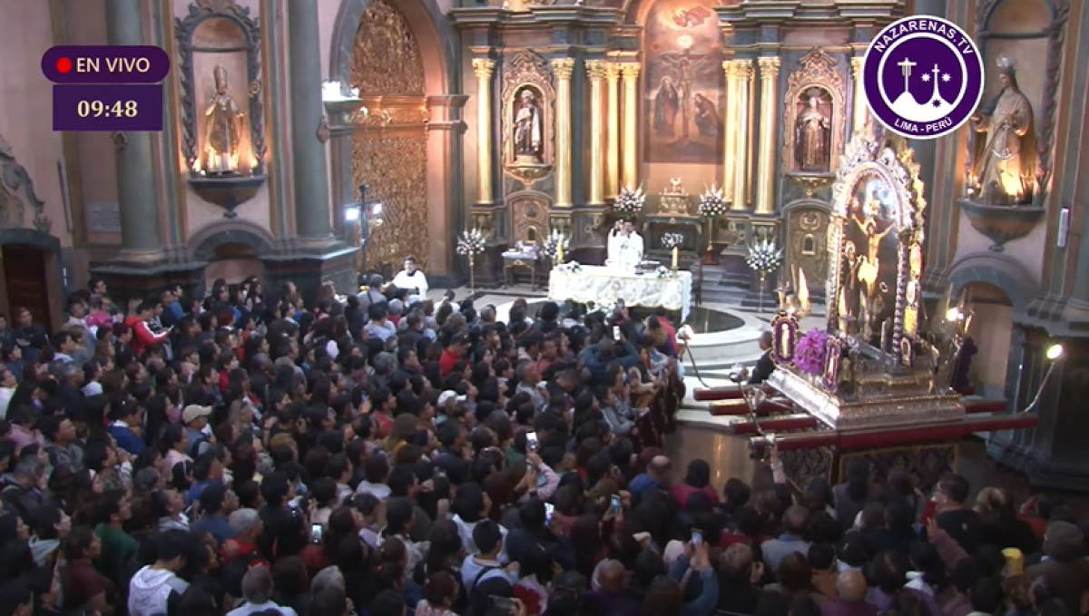 Misa en honor al Señor de los Milagros