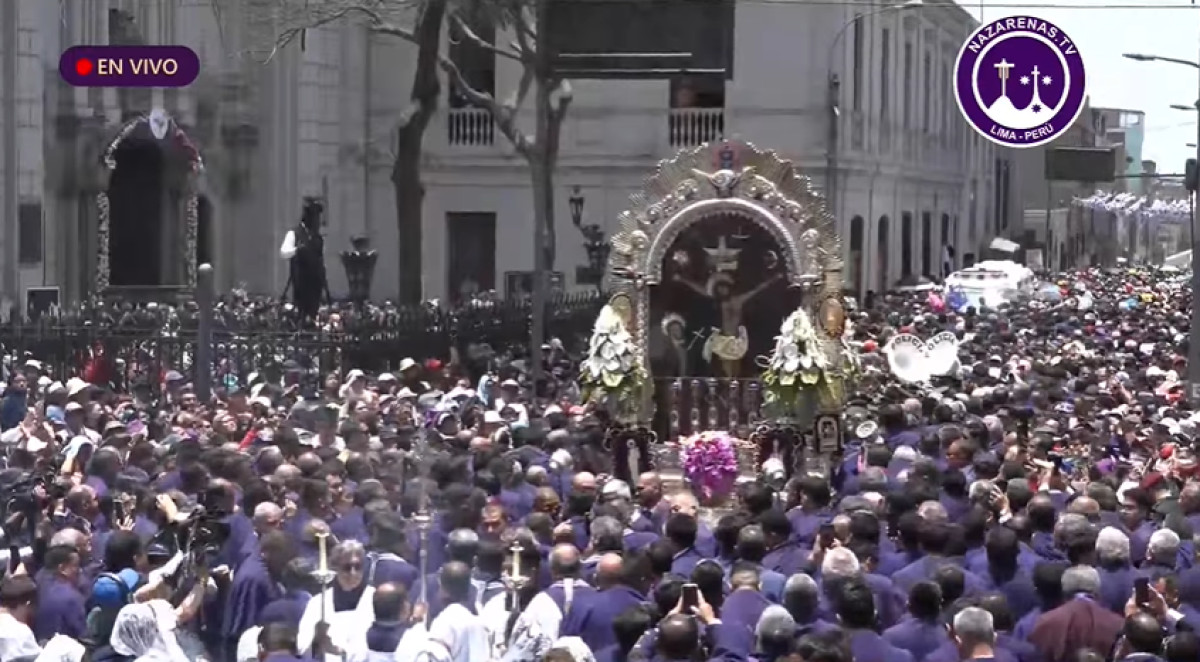 Último recorrido del Señor de los Milagros