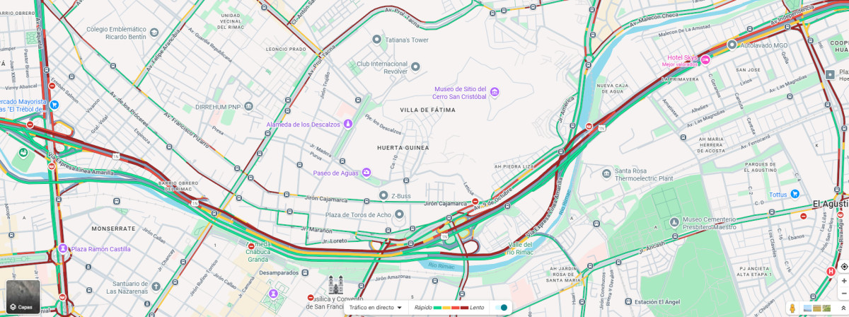 Congestión Vehicular en Vía Expresa.