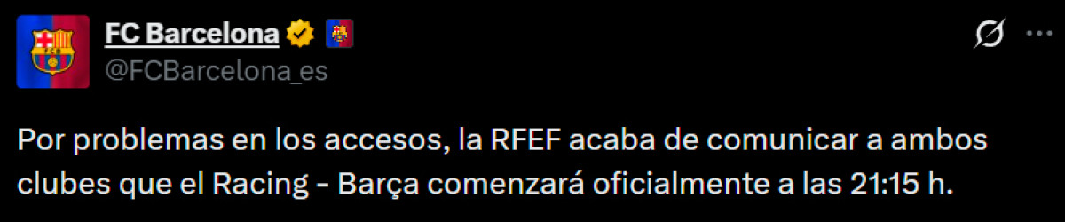 Barcelona vs Racing