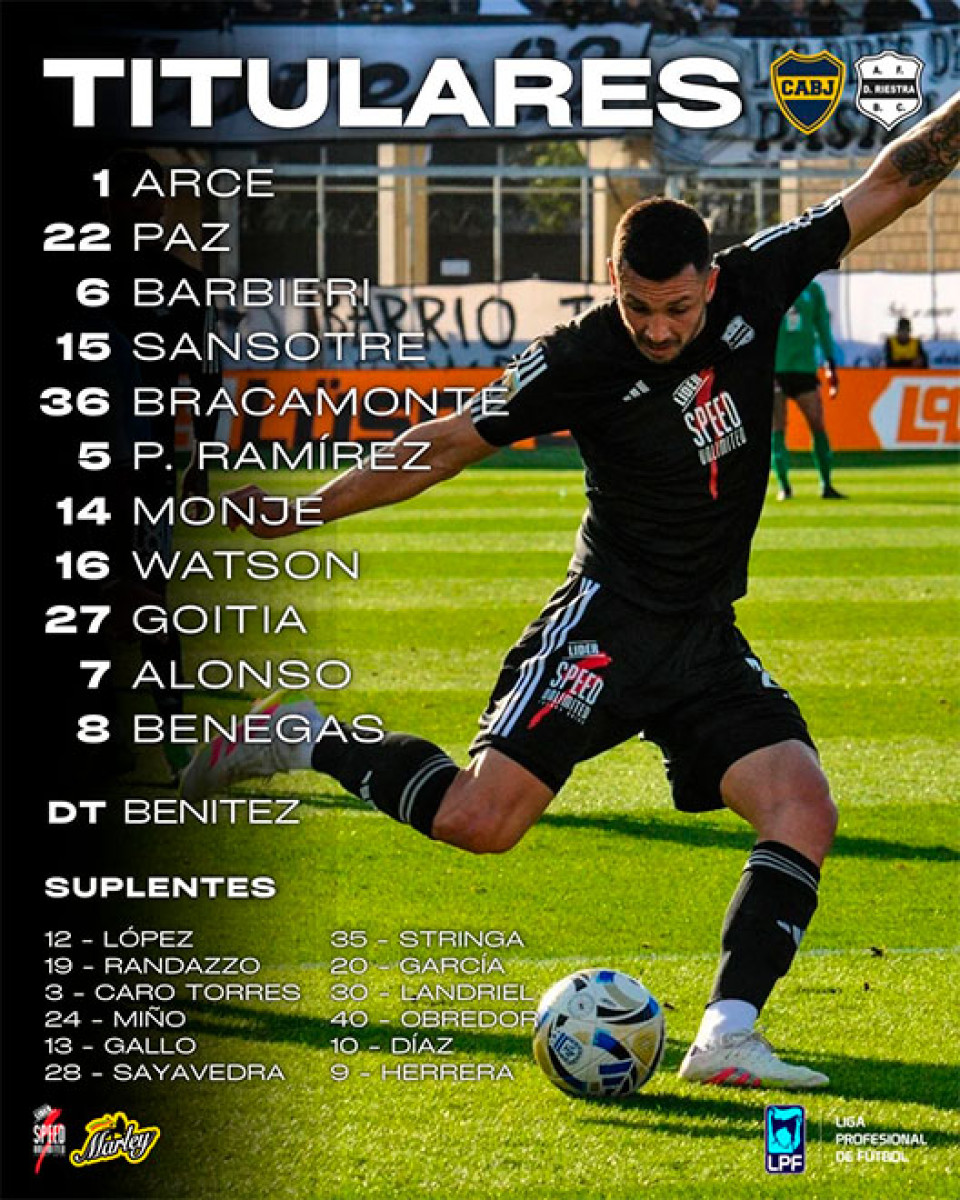 Deportivo Riestra vs Boca Juniors