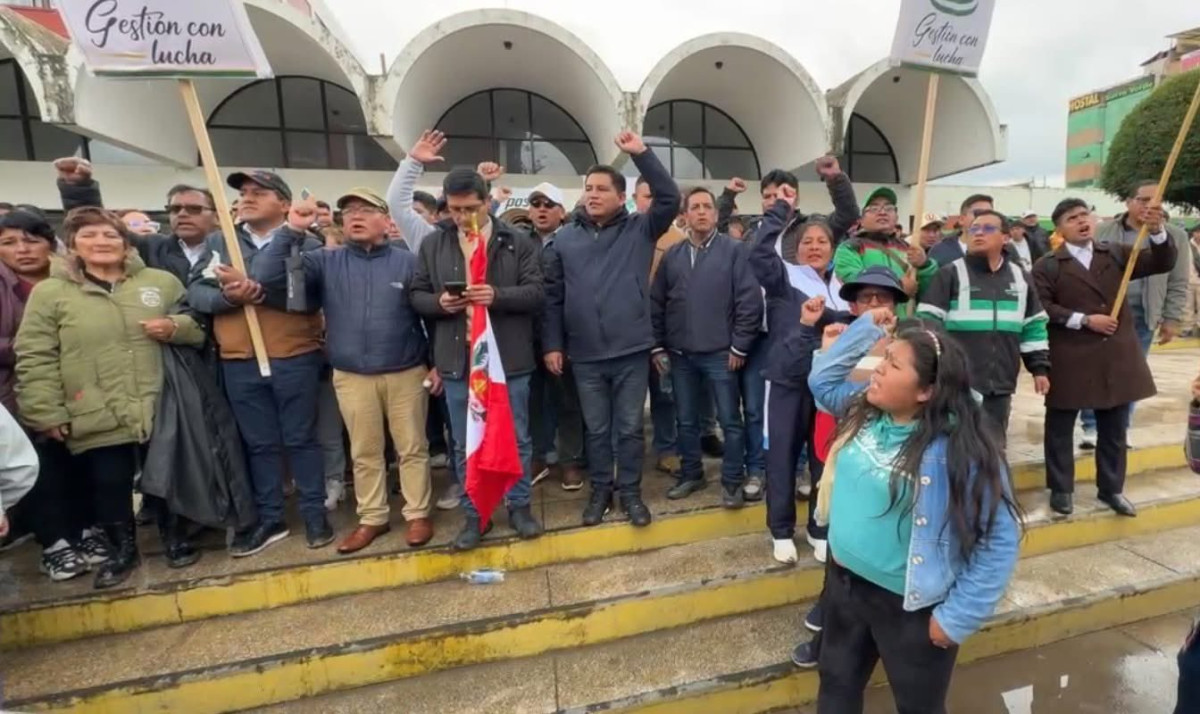 Movilización en Huancayo.