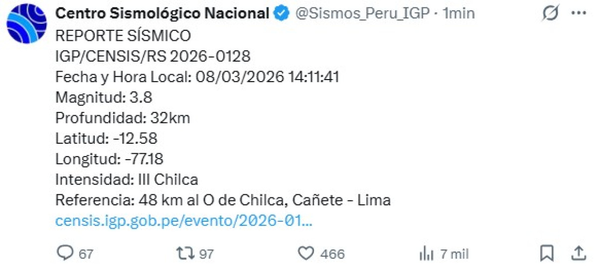 lima sismo