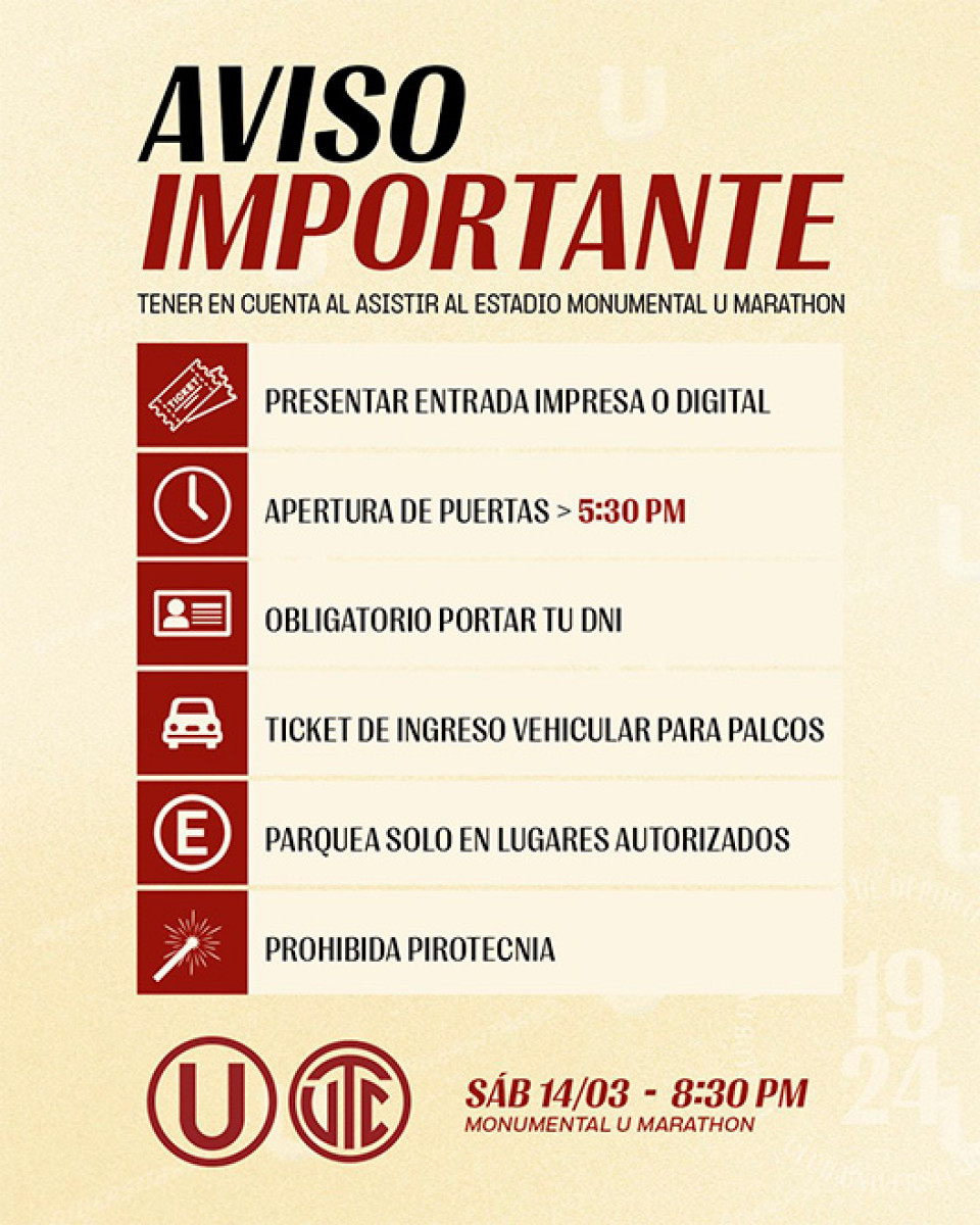 Universitario vs UTC