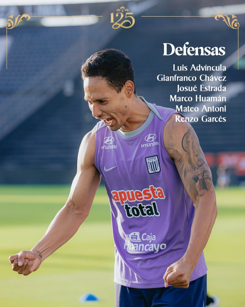 Alianza Lima lista de convocados