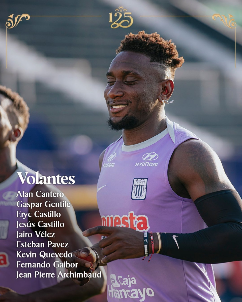 Alianza Lima lista de convocados