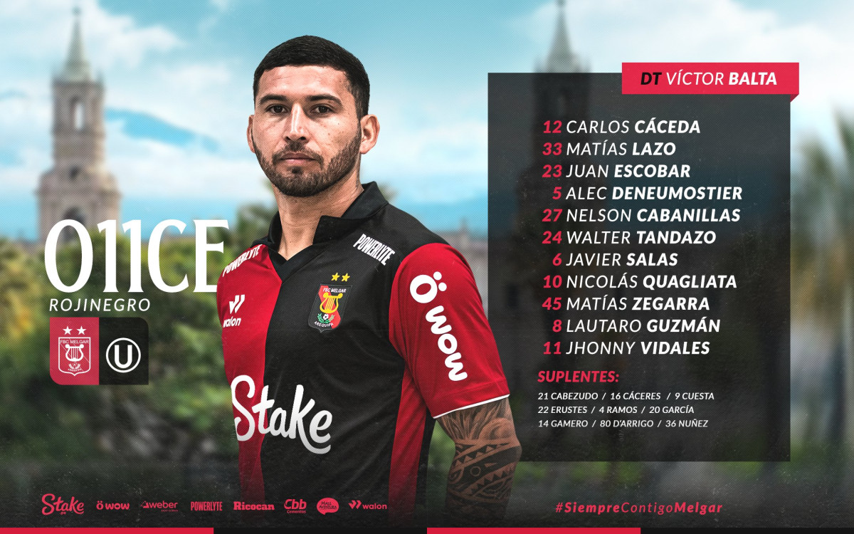 Once confirmado de Melgar