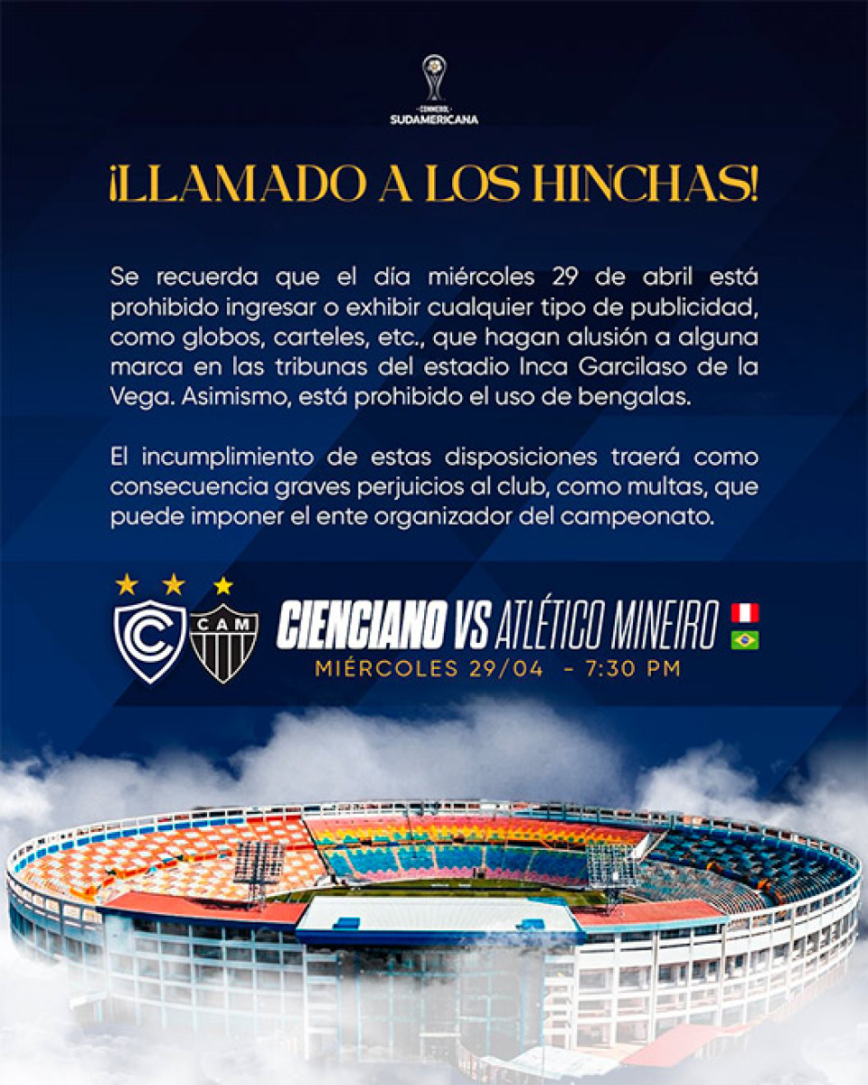 Cienciano vs Atlético Mineiro