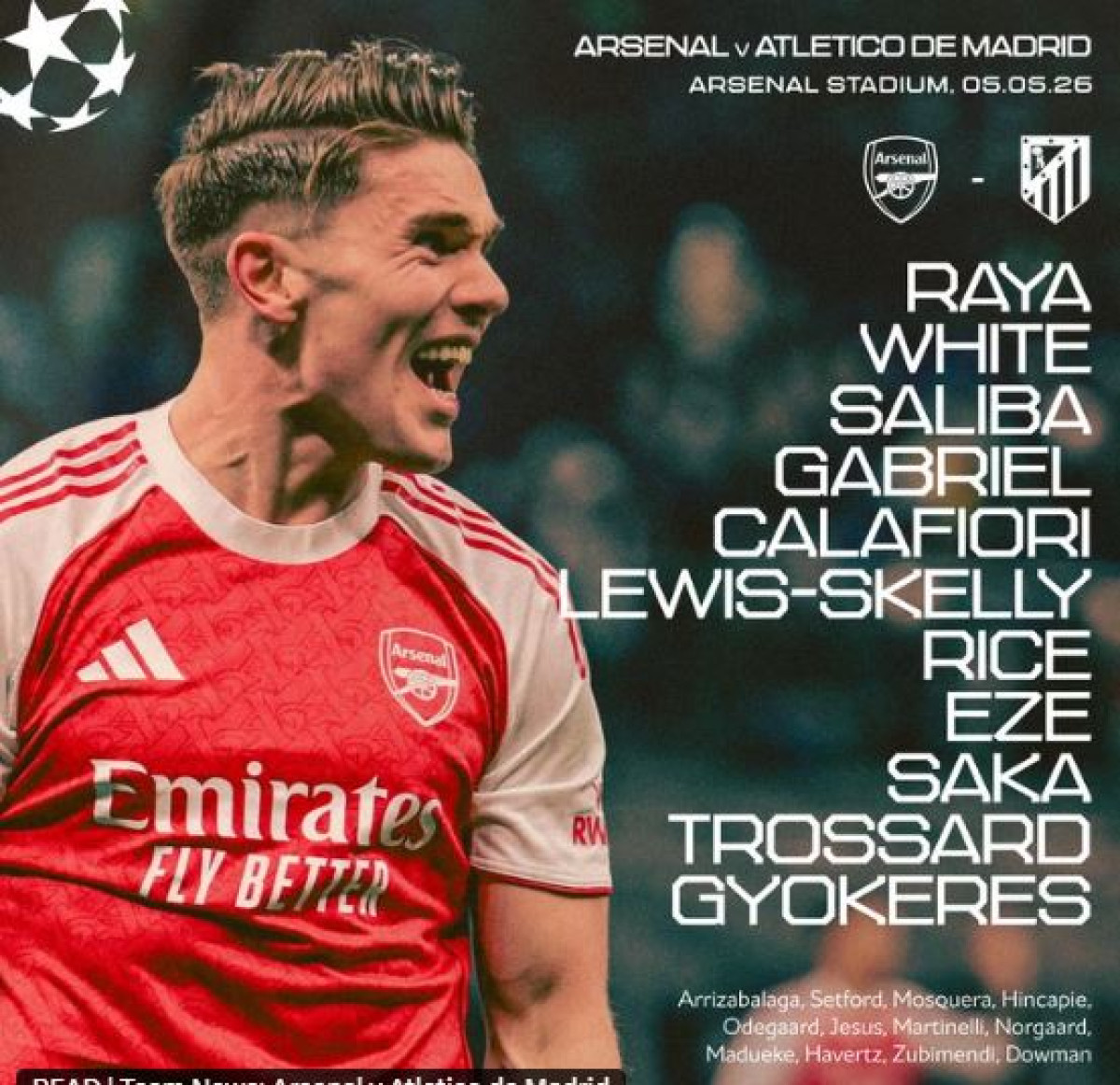 Arsenal vs Atlético Madrid