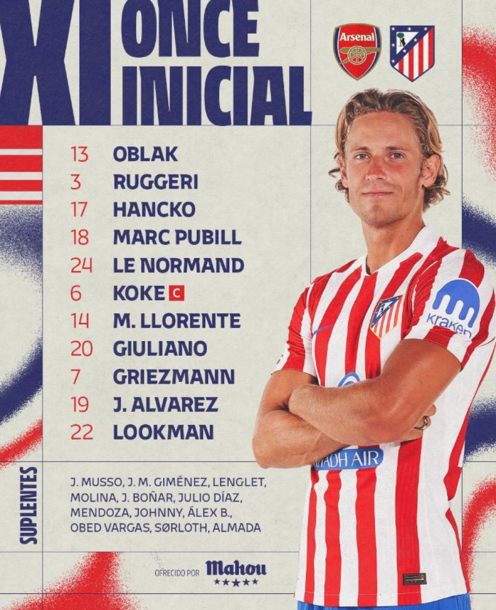 Atlético Madrid vs Arsenal