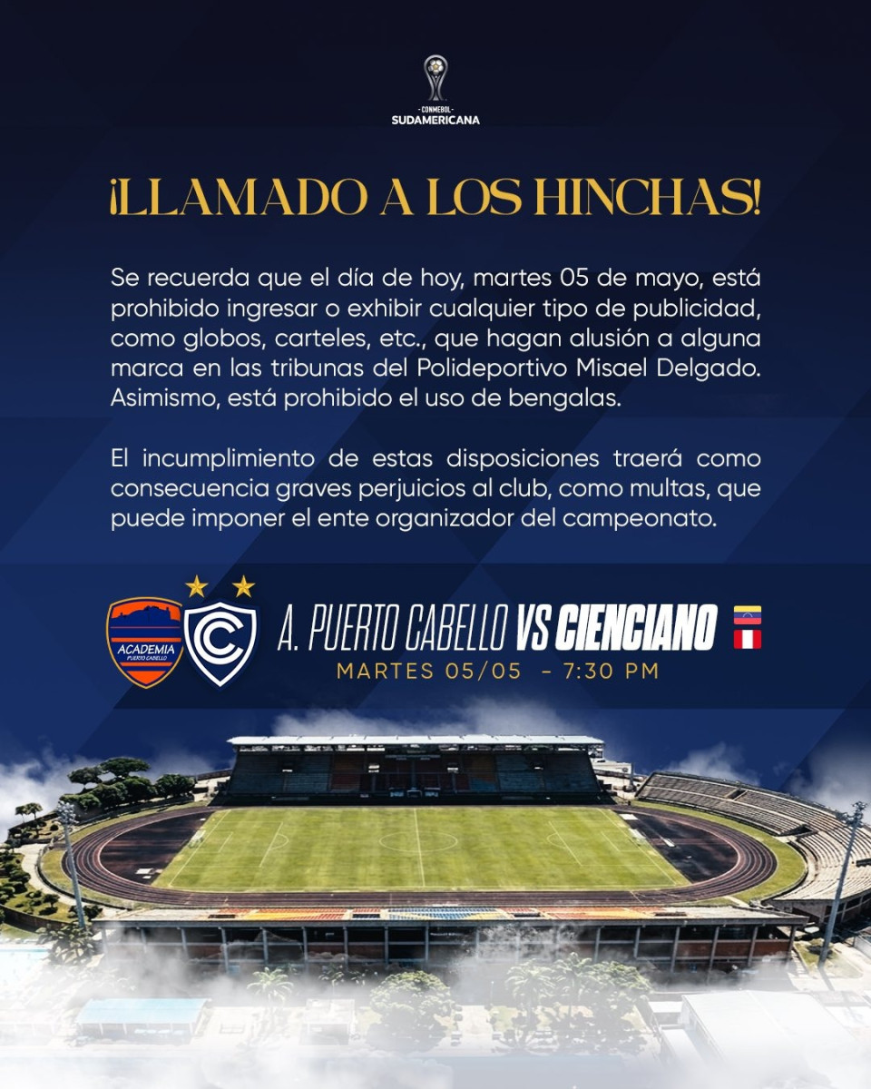 Cienciano vs Puerto Cabello