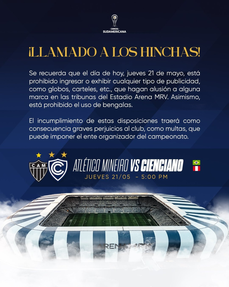 Sporting Cristal vs Atlético Mineiro