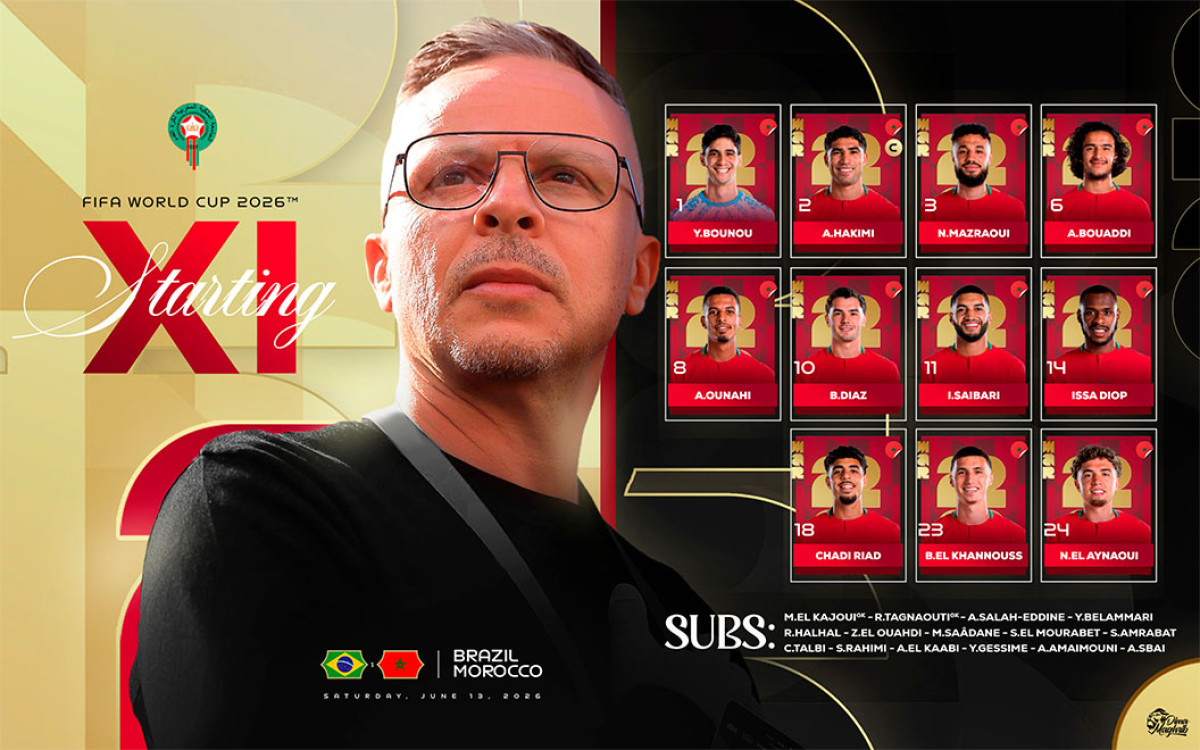Brasil vs Marruecos alineaciones