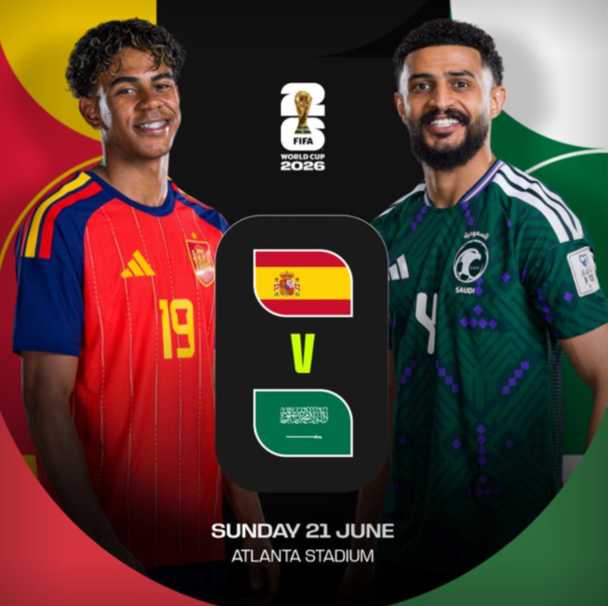 España vs Arabia Saudita por el grupo H del Mundial 2026
