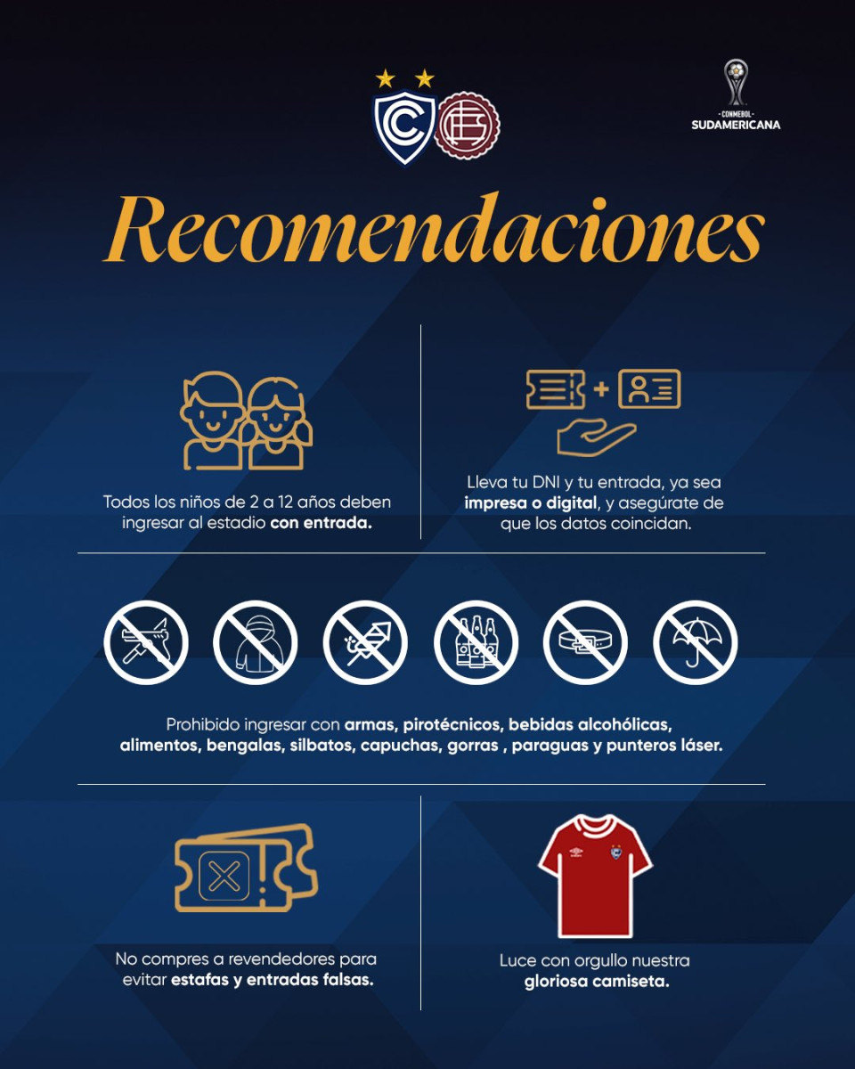 Recomendaciones para el partido Cienciano vs Lanús