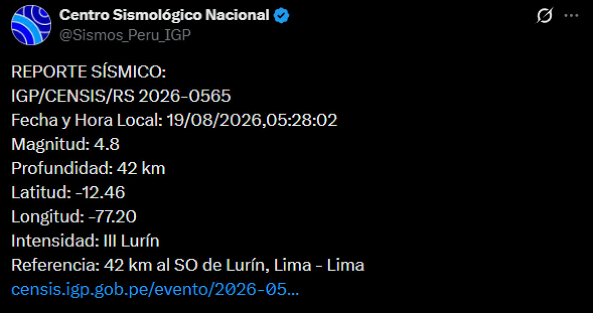 temblor hoy