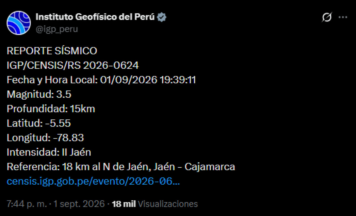 Sismo Perú