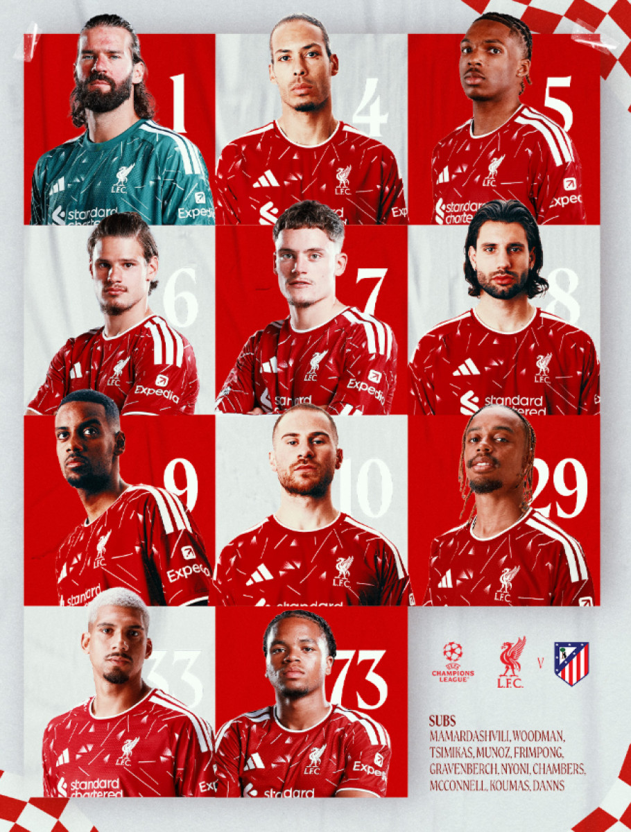 Alineación del Liverpool
