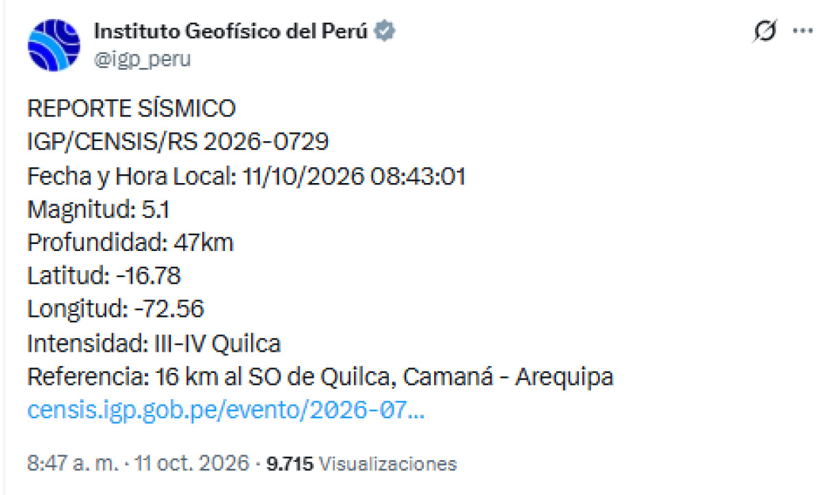 Arequipa IGP