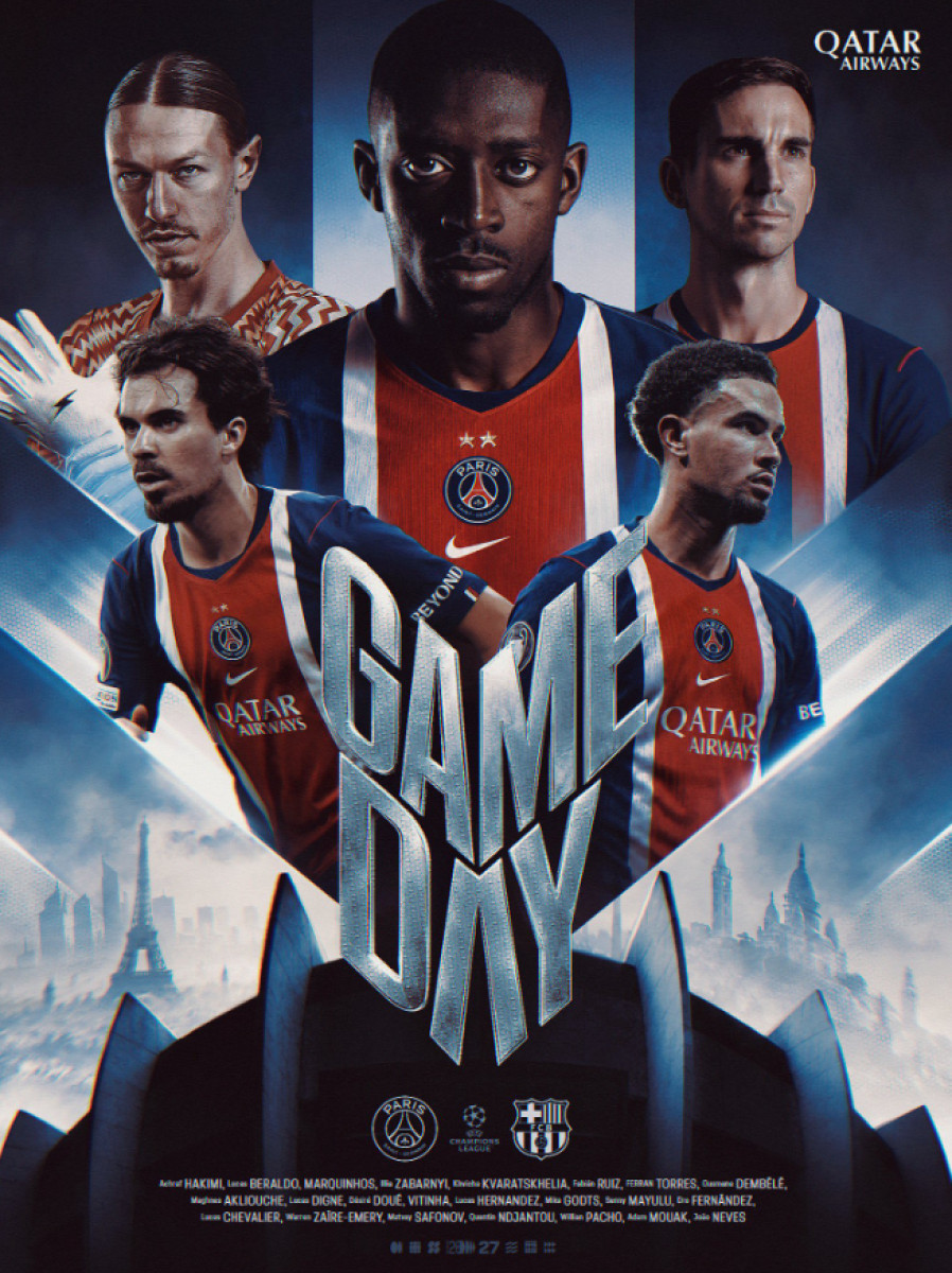PSG vs Barcelona por la Champions League. Foto: PSG