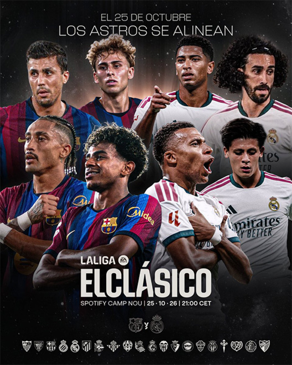 Barcelona y Real Madrid protagonizarán un nuevo episodio del clásico por LaLiga