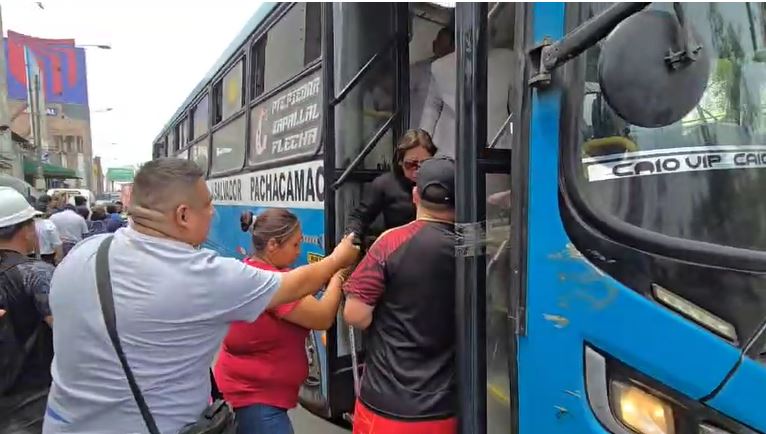 Protesta en la Panamericana Norte